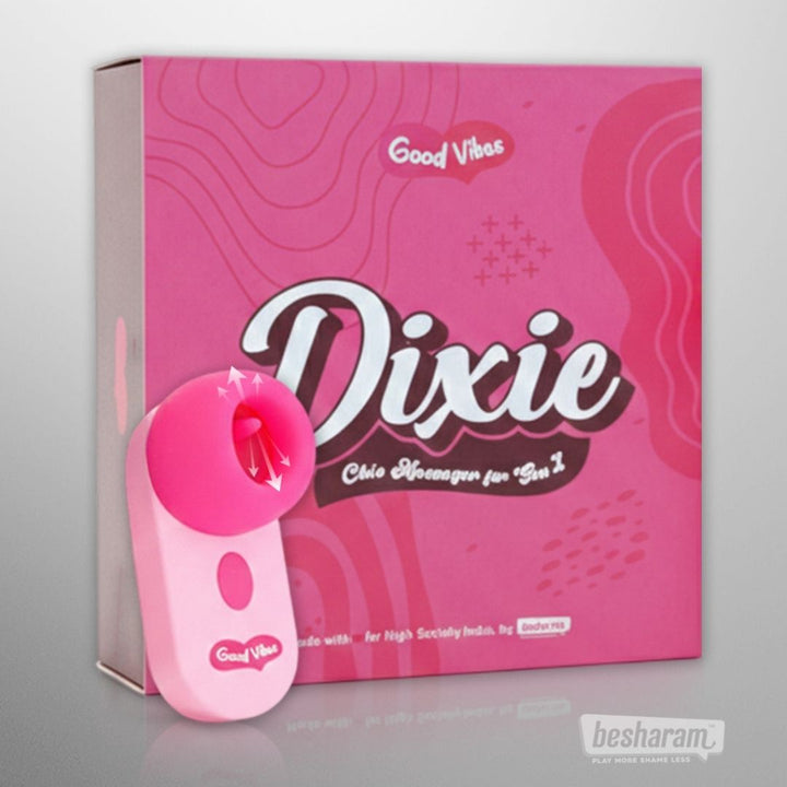 Dixie Gen Z Flicking Massager with retail box packaging
