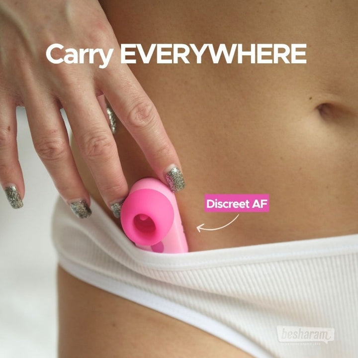 Dixie Gen Z Flicking Massager shown as compact and discreet for easy carrying
