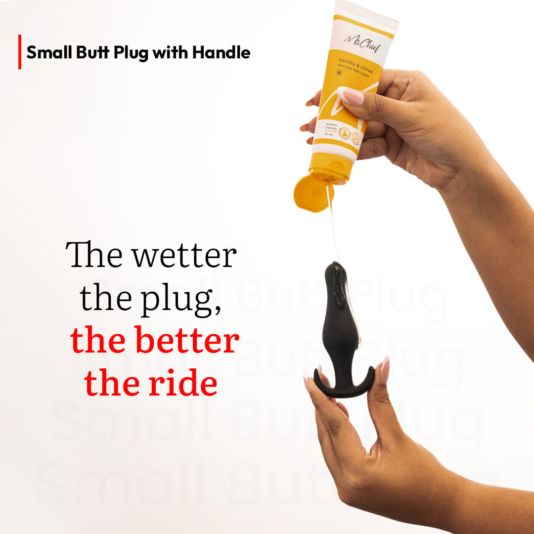 Small Butt Plug with Handle